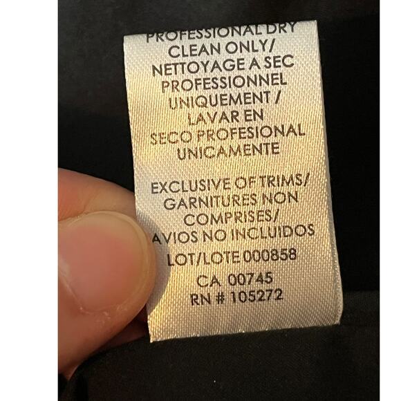 Kay Unger dress Izzy off the shoulder Midi black size 14 - Picture 9 of 9